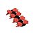 Prendedor Coração Vermelho (Prendedores Florais) - 8 Un - Imagem 1