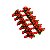 Prendedor Mini Botoes Vermelho (Prendedores Florais) - 12 Un - Imagem 1