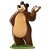 MDF Personagem G Masha e Urso - Festcolor - 1Un - Imagem 2