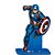 MDF Personagem P Capitão América Avengers - Festcolor - 1Un - Imagem 1