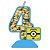 Vela Temática Minions Número 4 - Festcolor - 1Un - Imagem 1