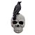 Crânio Decorativo Corvo Negro Com Luz - 1 Un - Imagem 2