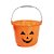 Baldinho Halloween Laranja 17,5cm - 1 Un - Imagem 1