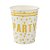 Copo de Papel 270ml Party Dourado - Silver Plastic - 10 un - Imagem 1
