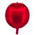 Balão Metalizado Redondo Vermelho - Silver Plastic - 1 Un - Imagem 1