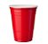 Copo Americano de Plástico Vermelho 400ml - 25 unidades - Trik trik - Imagem 1