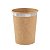 Copo de Papel 270ml Kraft Borda Prata - 10 Un - Imagem 1