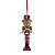 Enfeite Pendurar Urso Soldadinho de com Tambor 15cm - 1 Un - Imagem 2