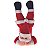 Noel de Ponta Cabeça com Som e Movimento Vermelho Branco  15cm - Imagem 1