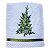 Toalha Lavabo Pinheiro Branco Verde  28X45cm - Imagem 1