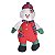 Bola de Neve com Gorro e Cachecol Xadrez Vermelho Verde Branco - 1 Un - Imagem 1