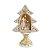 Sagrada Familia Pinheiro com Led Branco Ouro 27cm 3Lr44   - 1 Un - Imagem 1