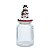 Pote de Vidro Boneco de Neve Incolor 1000Ml   - 1 Un - Imagem 1