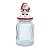 Pote de Vidro Papai Noel com Vermelho Branco  1000Ml   - 1 Un - Imagem 1