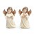 Anjo Decorativo com Livro Branco Marrom 25cm 2AAA - 1 Un - Imagem 1