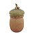 Porta Jóias Noz Verde Marrom 27cm - 1 Un - Imagem 1