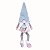 Kringle Sentado Blusa e Gorro Rosa Azul Branco  (Rainbow)  - 1 Un - Imagem 1