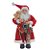 Papai Noel Segurando Urso Vermelho Branco Ouro 67cm - 1 Un - Imagem 1