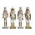 Soldadinho de Chumbo Decorativo Sortido Branco Ouro 25cm - 1 Un - Imagem 1