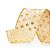 Fita Bege Ouro 3,8cm (Fitas Natalinas) - 1 Un - Imagem 1