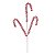 Pick 3 Candy Canes Pelúcia Vermelho Branco (Enfeite Candy Cane) - 1 Un - Imagem 1