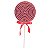 Pick Candy Vermelho Branco 30cm - 1 Un - Imagem 1