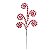 Galho Grande Candy Cane Vermelho Branco 44cm - 1 Un - Imagem 1
