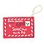 Enfeite Pendurar Placa To Santa Claus Vermelho Branco 12cm - 1 Un - Imagem 1