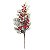 Galho Grande com Folha Fruta Verde Vermelho Marrom 55cm - 1 Un - Imagem 1