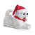 Cão Decorativo com Gorro Som e Movimento Branco Preto 19cm Usb - 1 Un - Imagem 1