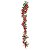 Galho Longo Folhas Verde Vermelho 113cm - 1 Un - Imagem 2