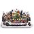 Cenário Decorativo Vila com Led Som Movimento 23X43cm - 1 Un - Imagem 1