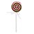 Galho Lollipop Listra Vermelho Verde Branco 42X11cm - 1 Un - Imagem 1