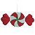 Enfeite Pendurar Candy Vermelho Branco Verde 25cm - 1 Un - Imagem 1