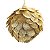 Bola Escamas com Glitter Ouro 8cm - Jogo com 6 Peças - Imagem 1
