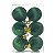 Bola Veludo Verde 8cm - Jogo com 6 Peças - Imagem 1