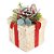 Cesta Decorativo com Folhas Marrom Vermelho Verde 13cm - 1 Un - Imagem 1