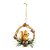 Enfeite Pendurar Esquilo Marrom Laranja e Verde 11cm - 1 Un - Imagem 1