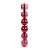 Bola Em Tubo Vermelho 8cm - Jogo com 6 Peças - Imagem 1