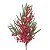 Galho Grande com Folhas Frutas Verde Vermelho 77cm - 1 Un - Imagem 2