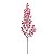 Galho Grande com Folhas Frutas Branco Vermelho 67cm - 1 Un - Imagem 2