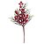 Galho Curto com Frutas Vermelho Verde 40cm - 1 Un - Imagem 2