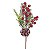 Pick Folhas e Frutas Verde Vermelho 25cm - 1 Un - Imagem 1