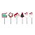 Pick Decorativo Candycane Sortido - 12 Un - Imagem 1