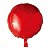 Balão Metalizado Redondo com Canudo Vermelho 18" - Imagem 1