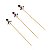Palito em Bambu para Petiscos 12cm Natal Boneco de Neve - 20 Un - Imagem 1