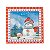 Guardanapo Folha Dupla Boneco de Neve 32x32cm - 20 un - Imagem 2