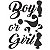 Adesivo Preto Boy and Girl - 1 Un - Imagem 1