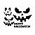 Adesivo Preto Sorriso Halloween - 1 Un - Imagem 1