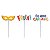 Pick Decorativo Festou - 12 un - Imagem 3